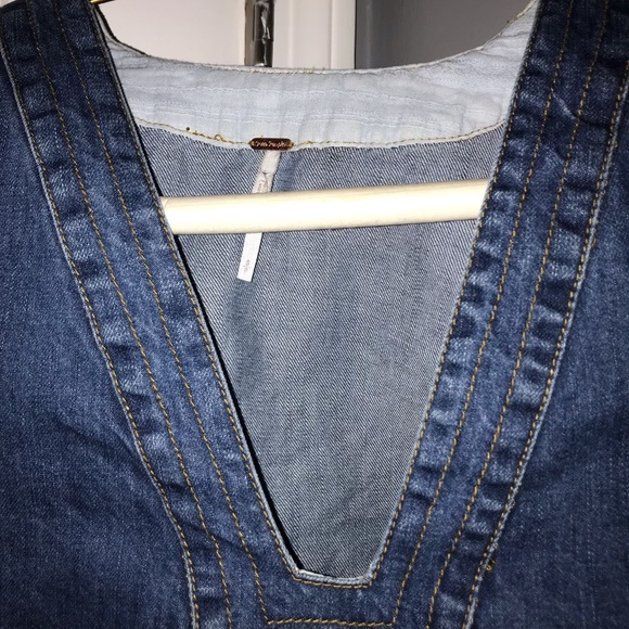 FREE PEOPLE denim dress/tunic - Picture 4 of 5